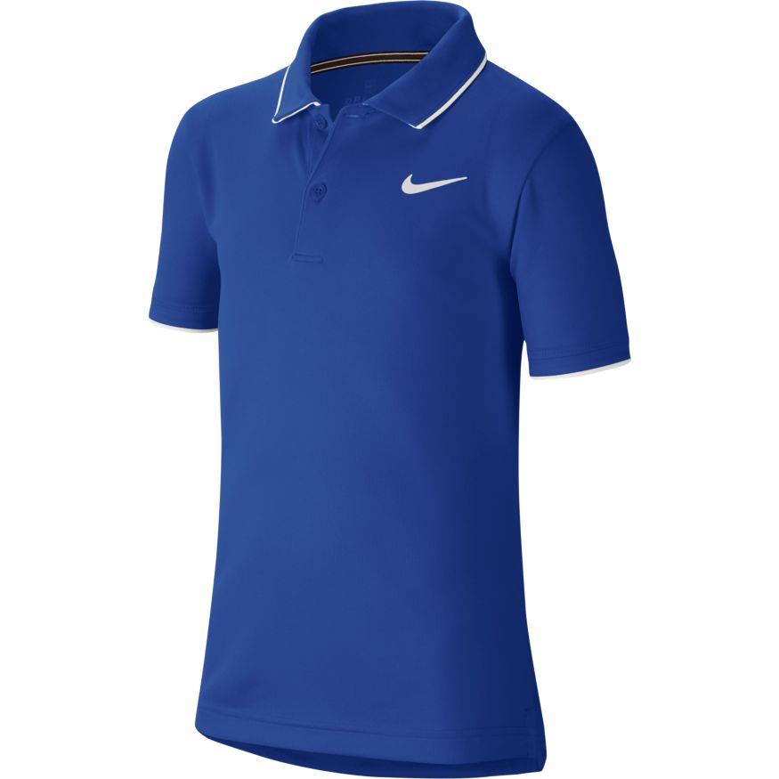 Nike Court Dri Fit Junior Polo Blå
